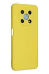 Mey İthalat®  Huawei Nova Y90 Kılıf Nano içi Kadife Silikon - Sarı