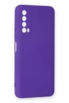 Mey İthalat®  Huawei P Smart 2021 Kılıf Nano içi Kadife Silikon - Mor