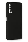 Mey İthalat®  Huawei P Smart 2021 Kılıf Nano içi Kadife Silikon - Siyah