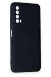 Mey İthalat®  Huawei P Smart 2021 Kılıf Nano içi Kadife Silikon - Lacivert