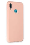 Mey İthalat®  Huawei P20 Lite Kılıf Nano içi Kadife Silikon - Pudra