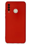 Mey İthalat®  Huawei P30 Lite Kılıf Nano içi Kadife Silikon - Kırmızı