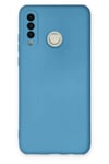 Mey İthalat®  Huawei P30 Lite Kılıf Nano içi Kadife Silikon - Mavi