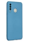 Mey İthalat®  Huawei P30 Lite Kılıf Nano içi Kadife Silikon - Mavi