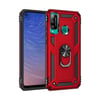 Mey İthalat®  Huawei P40 Lite E Kılıf Sofya Yüzüklü Silikon Kapak - Kırmızı