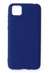Mey İthalat®  Huawei Y5P Kılıf Nano içi Kadife Silikon - Lacivert