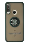 Mey İthalat®  Huawei Y6P Kılıf Montreal Yüzüklü Silikon Kapak - Yeşil