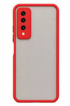 Mey İthalat®  Huawei Y9 Prime 2019 Kılıf Montreal Silikon Kapak - Kırmızı