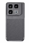 Mey İthalat®  İnfinix GT 20 Pro Kılıf Auto Focus Karbon Kapak - Gri