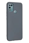 Mey İthalat®  İnfinix Hot 10 Play Kılıf Nano içi Kadife Silikon - Gri