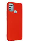 Mey İthalat®  İnfinix Hot 10 Play Kılıf Nano içi Kadife Silikon - Kırmızı