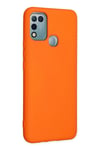 Mey İthalat®  İnfinix Hot 10 Play Kılıf Nano içi Kadife Silikon - Turuncu