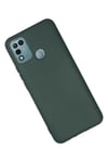 Mey İthalat®  İnfinix Hot 10 Play Kılıf Nano içi Kadife Silikon - Koyu Yeşil