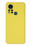 Mey İthalat®  İnfinix Hot 11s Kılıf Nano içi Kadife Silikon - Sarı