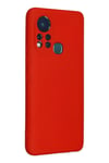Mey İthalat®  İnfinix Hot 11s Kılıf Nano içi Kadife Silikon - Kırmızı