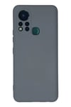 Mey İthalat®  İnfinix Hot 11s Kılıf Nano içi Kadife Silikon - Gri