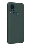 Mey İthalat®  İnfinix Hot 11s Kılıf Nano içi Kadife Silikon - Koyu Yeşil