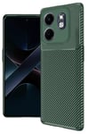 Mey İthalat®  İnfinix Smart 9 Kılıf Auto Focus Karbon Kapak - Koyu Yeşil