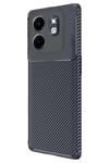 Mey İthalat®  İnfinix Smart 9 Kılıf Auto Focus Karbon Kapak - Lacivert