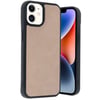 Mey İthalat®  iPhone 11 Kılıf Aras Deri Kapak - Pudra