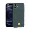 Mey İthalat®  iPhone 11 Kılıf Kelvin Kartvizitli Silikon - Koyu Yeşil