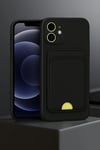 Mey İthalat®  iPhone 11 Kılıf Kelvin Kartvizitli Silikon - Lacivert