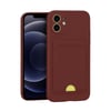 Mey İthalat®  iPhone 11 Kılıf Kelvin Kartvizitli Silikon - Bordo