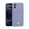 Mey İthalat®  iPhone 11 Kılıf Kelvin Kartvizitli Silikon - Lila