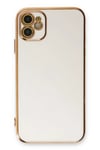 Mey İthalat®  iPhone 11 Kılıf Volet Silikon - Beyaz