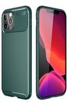 Mey İthalat®  iPhone 11 Pro Kılıf Auto Focus Karbon Kapak - Yeşil