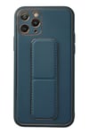 Mey İthalat®  iPhone 11 Pro Kılıf Coco Deri Standlı Kapak - Mavi