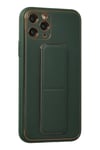Mey İthalat®  iPhone 11 Pro Kılıf Coco Deri Standlı Kapak - Yeşil
