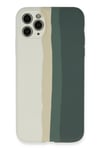 Mey İthalat®  iPhone 11 Pro Kılıf Ebruli Lansman Silikon - Beyaz-Gri