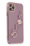 Mey İthalat®  iPhone 11 Pro Kılıf Esila Silikon - Mor