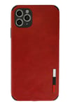 Mey İthalat®  iPhone 11 Pro Kılıf Loop Deri Silikon - Kırmızı