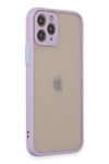 Mey İthalat®  iPhone 11 Pro Kılıf Montreal Silikon Kapak - Mor