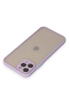 Mey İthalat®  iPhone 11 Pro Kılıf Montreal Silikon Kapak - Mor