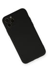 Mey İthalat®  iPhone 11 Pro Kılıf Nano içi Kadife Silikon - Siyah