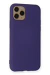 Mey İthalat®  iPhone 11 Pro Kılıf Nano içi Kadife Silikon - Mor