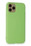 Mey İthalat®  iPhone 11 Pro Kılıf Nano içi Kadife Silikon - Yeşil