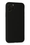 Mey İthalat®  iPhone 11 Pro Kılıf Nano içi Kadife Silikon - Siyah