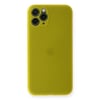 Mey İthalat®  iPhone 11 Pro Kılıf PP Ultra İnce Kapak - Sarı
