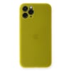 Mey İthalat®  iPhone 11 Pro Kılıf PP Ultra İnce Kapak - Sarı