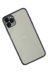 Mey İthalat®  iPhone 11 Pro Max Kılıf  Lensli Silikon - Siyah