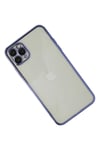Mey İthalat®  iPhone 11 Pro Max Kılıf  Lensli Silikon - Mor