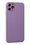 Mey İthalat®  iPhone 11 Pro Max Kılıf Coco Deri Silikon Kapak - Lila