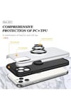 Mey İthalat®  iPhone 11 Pro Max Kılıf Elit Yüzüklü Kapak - Gümüş