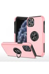 Mey İthalat®  iPhone 11 Pro Max Kılıf Elit Yüzüklü Kapak - Pembe
