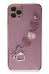 Mey İthalat®  iPhone 11 Pro Max Kılıf Esila Silikon - Mor