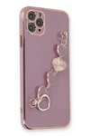 Mey İthalat®  iPhone 11 Pro Max Kılıf Esila Silikon - Mor